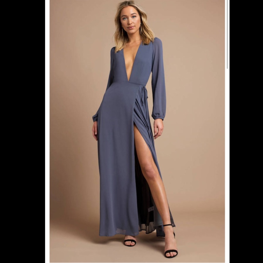 Tobi Cherish Me Plunging Maxi Dress